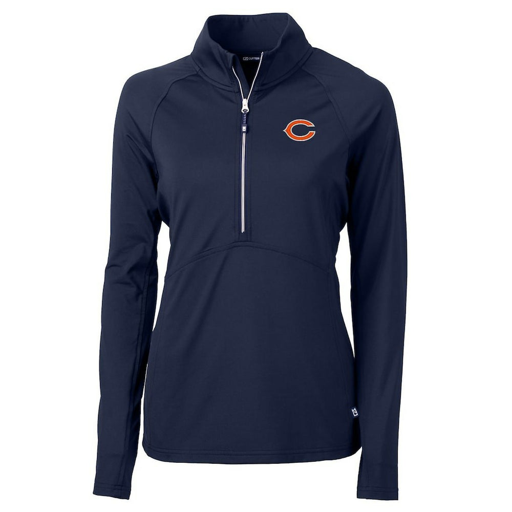 Cutter & Buck Women's Adapt Eco Knit Half-Zip Pullover Jacket - Chicago Bears Pullover
