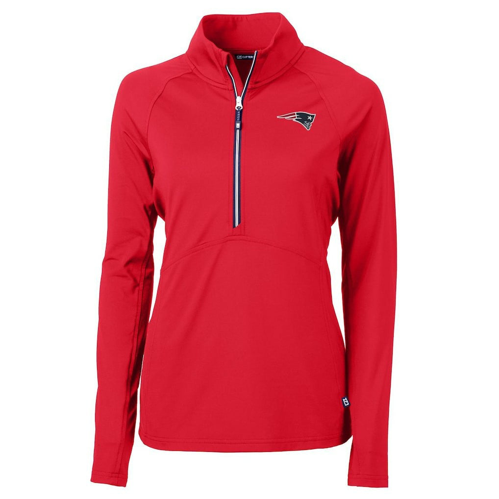 Cutter & Buck Women's Adapt Eco Knit Half-Zip Pullover Jacket - New England Patriots Pullover