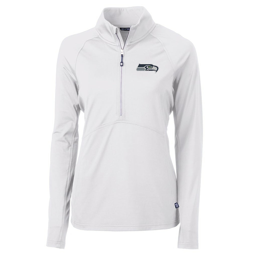 Cutter & Buck Women's Adapt Eco Knit Half-Zip Pullover Jacket - Seattle Seahawks Pullover