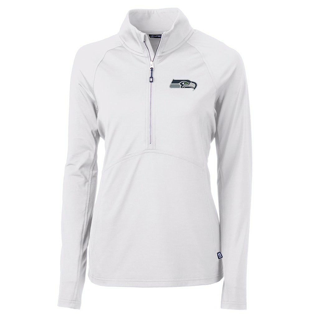 Cutter & Buck Women's Adapt Eco Knit Half-Zip Pullover Jacket - Seattle Seahawks Pullover