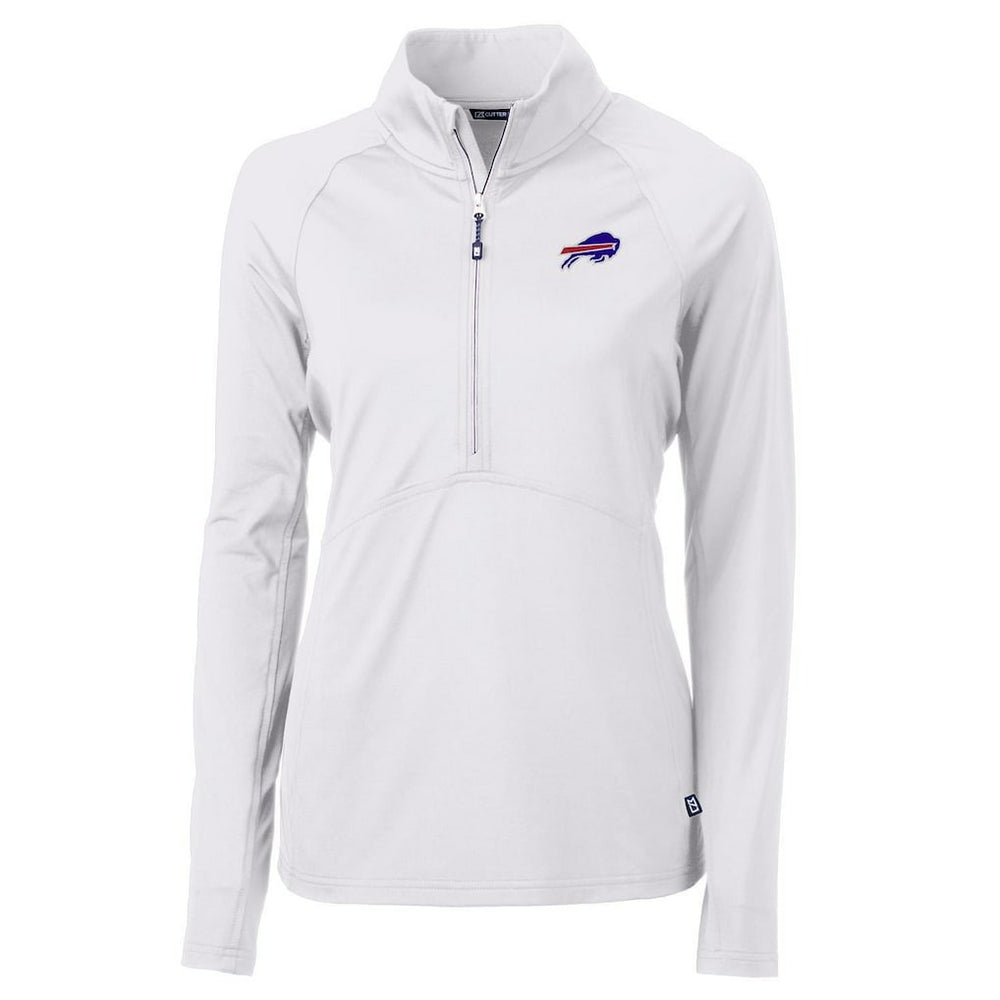 Cutter & Buck Women's Adapt Eco Knit Half-Zip Pullover Jacket - Buffalo Bills Pullover