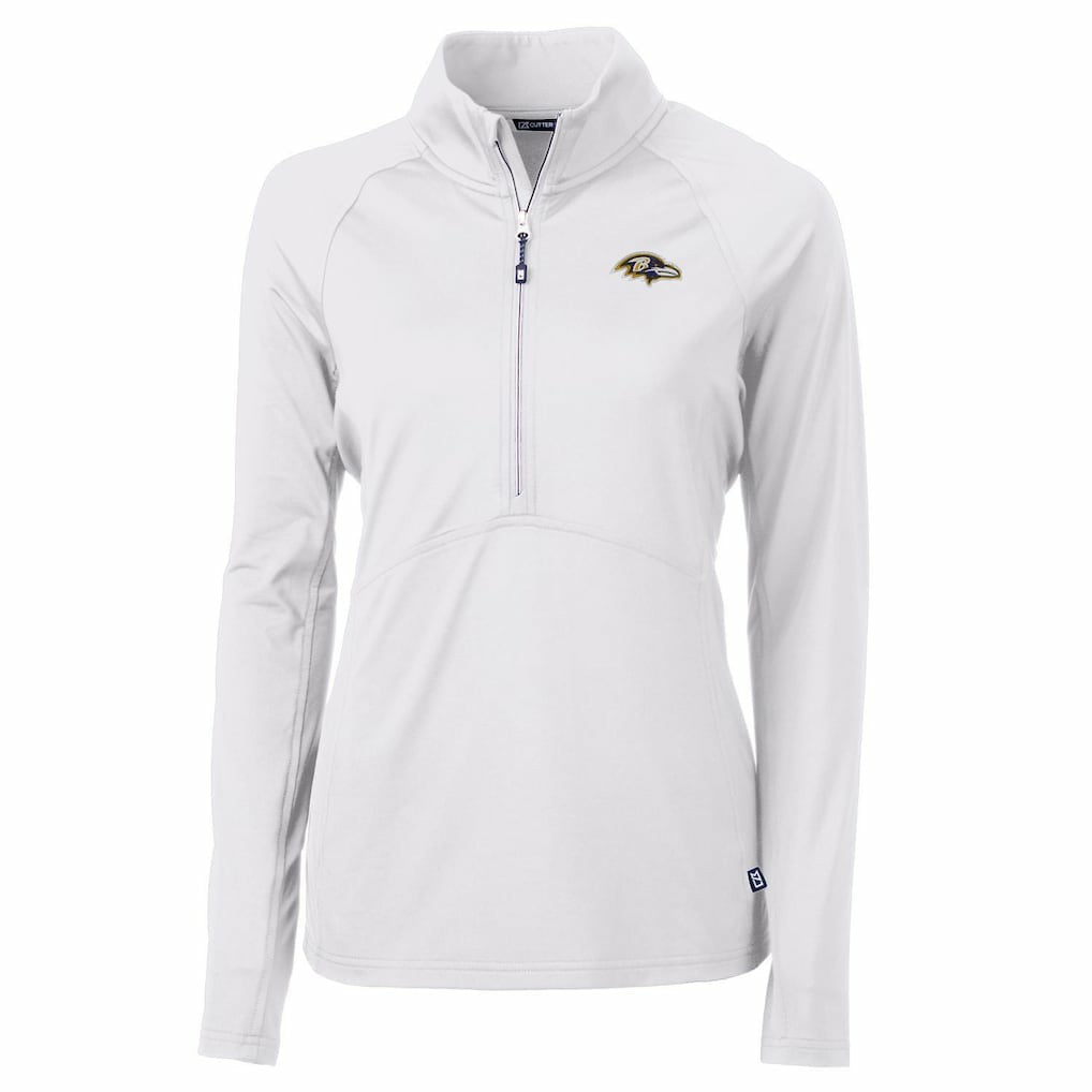 Cutter & Buck Women's Adapt Eco Knit Half-Zip Pullover Jacket - Baltimore Ravens Pullover