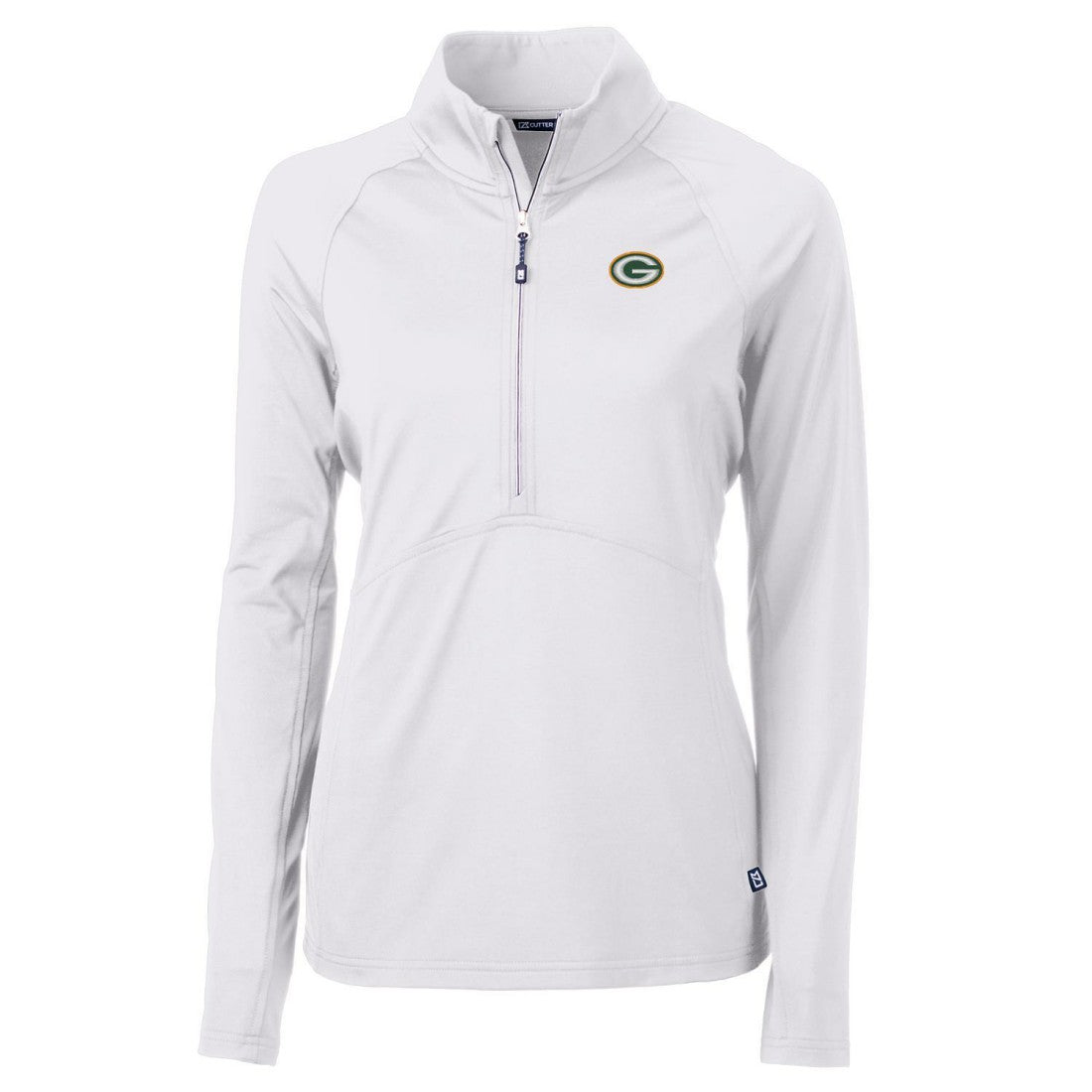 Cutter & Buck Women's Adapt Eco Knit Half-Zip Pullover Jacket - Green Bay Packers Pullover