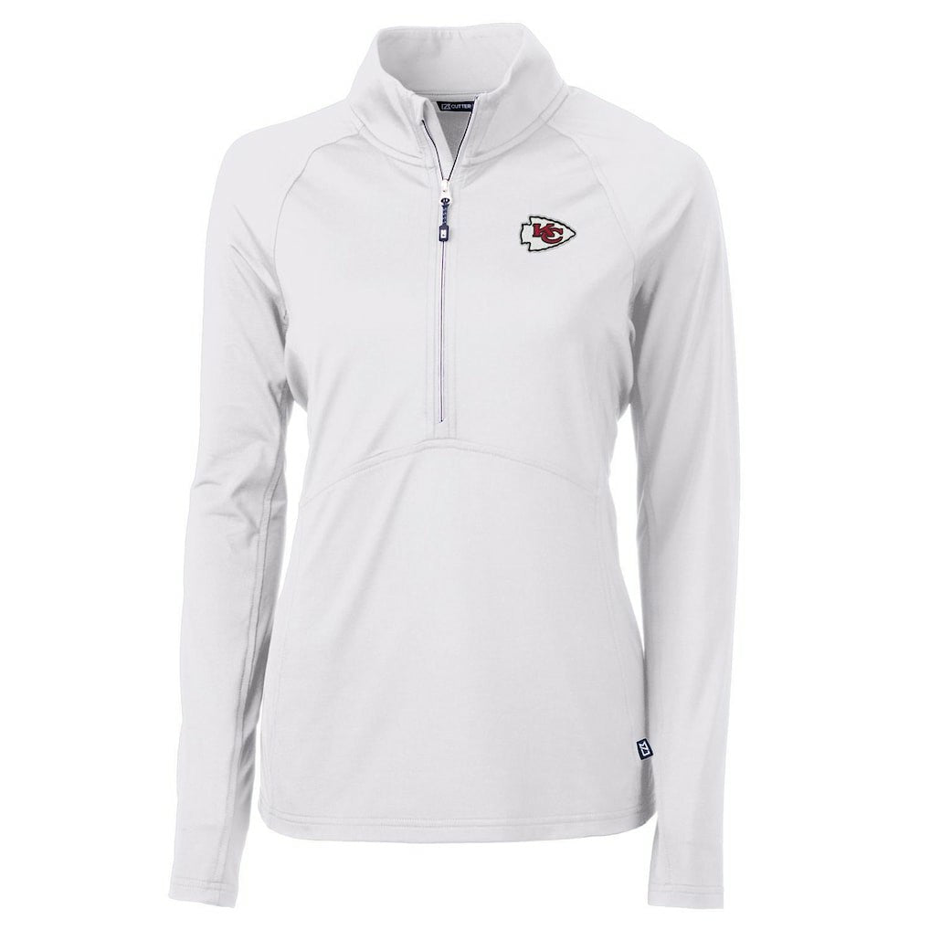 Cutter & Buck Women's Adapt Eco Knit Half-Zip Pullover Jacket - Kansas City Chiefs Pullover