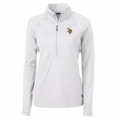 Cutter & Buck Women's Adapt Eco Knit Half-Zip Pullover Jacket - Minnesota Vikings Pullover