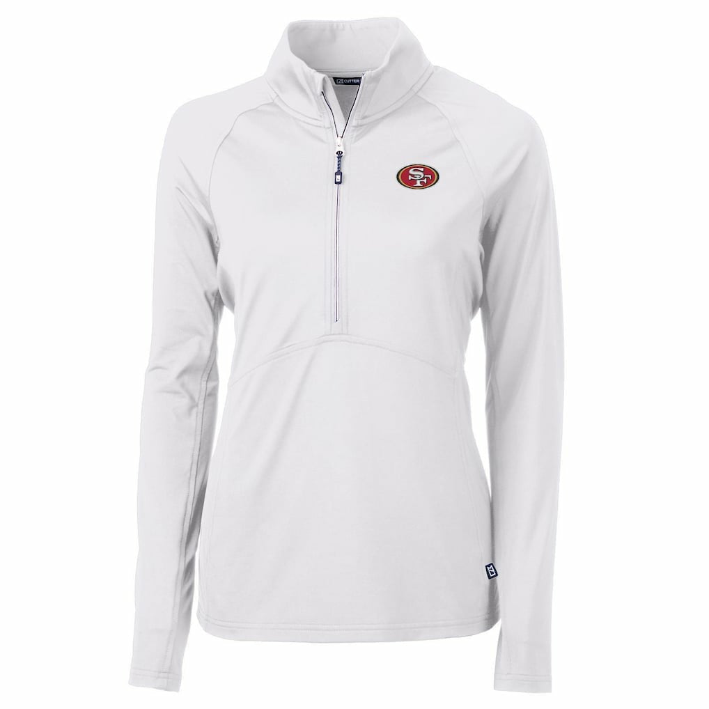 Cutter & Buck Women's Adapt Eco Knit Half-Zip Pullover Jacket - San Francisco 49ers Pullover