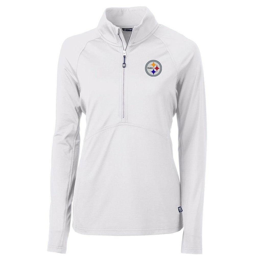 Cutter & Buck Women's Adapt Eco Knit Half-Zip Pullover Jacket - Pittsburgh Steelers Pullover