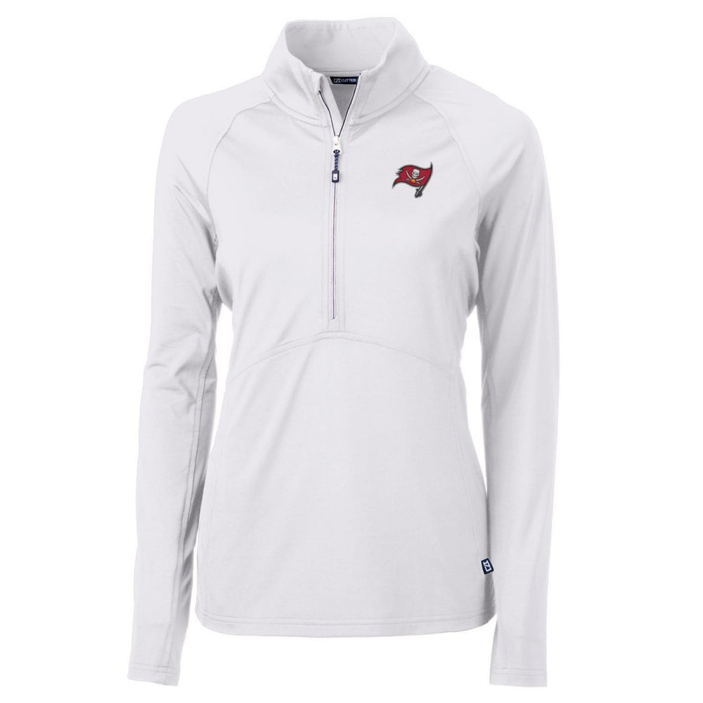 Cutter & Buck Women's Adapt Eco Knit Half-Zip Pullover Jacket - Tampa Bay Buccaneers Pullover