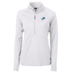 Cutter & Buck Women's Adapt Eco Knit Half-Zip Pullover Jacket - Detroit Lions Pullover