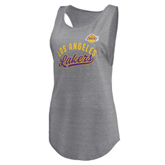 Fanatics Los Angeles Lakers Women's Quality Time Open Scoop Neck Tri-Blend Tank Top