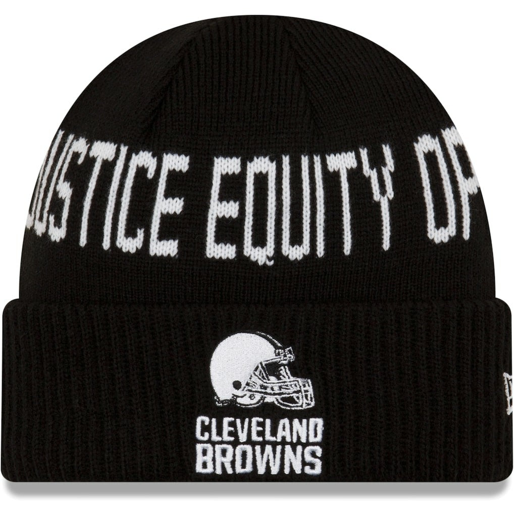 Team Social Justice Cuffed Knit Hat - Cleveland Browns Hats
