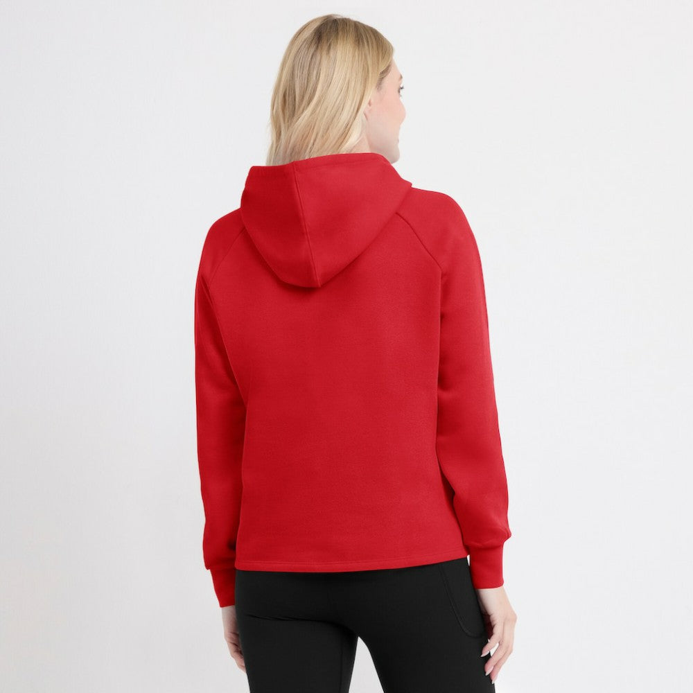 Red Washington Nationals Fanatics Women's Perfect Play Raglan Pullover Hoodie