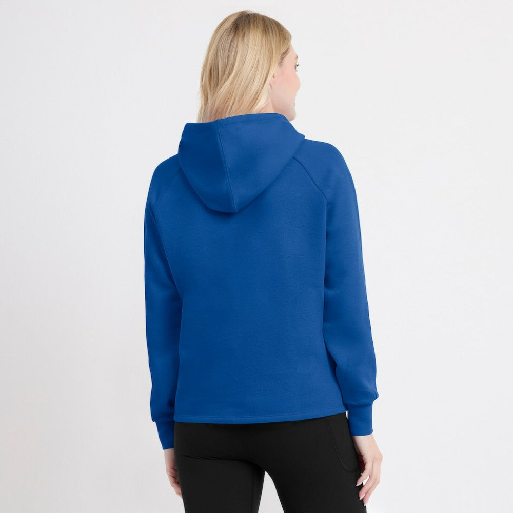 Royal Chicago Cubs Fanatics Women's Perfect Play Raglan Pullover Hoodie