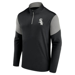Black/Gray Chicago White Sox Fanatics Primary Logo Quarter-Zip Top