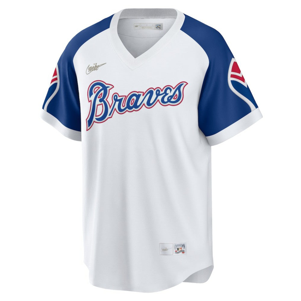 White Hank Aaron Atlanta Braves Nike Home Cooperstown Collection Player Jersey