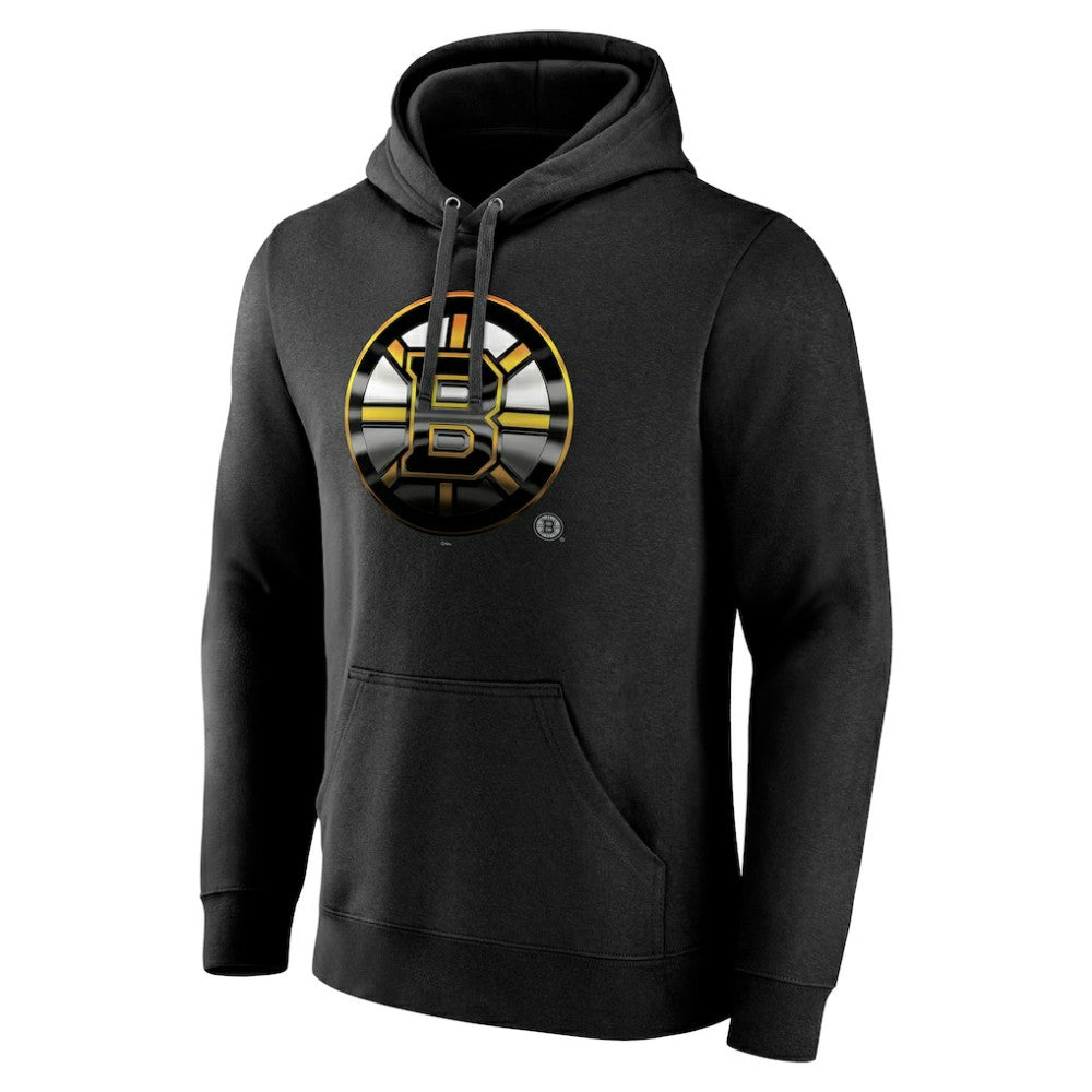 NHL Boston Bruins Personalized Midnight Mascot Logo Pullover Hoodie