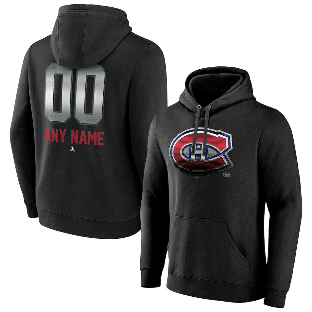NHL Montreal Canadiens Personalized Midnight Mascot Logo Pullover Hoodie