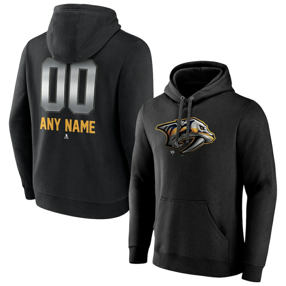 NHL Nashville Predators Personalized Midnight Mascot Logo Pullover Hoodie