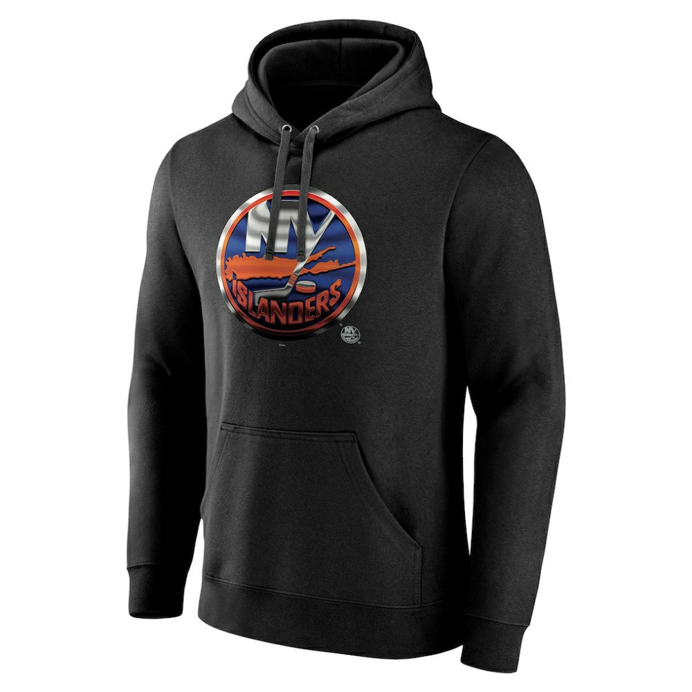 NHL New York Islanders Personalized Midnight Mascot Logo Pullover Hoodie
