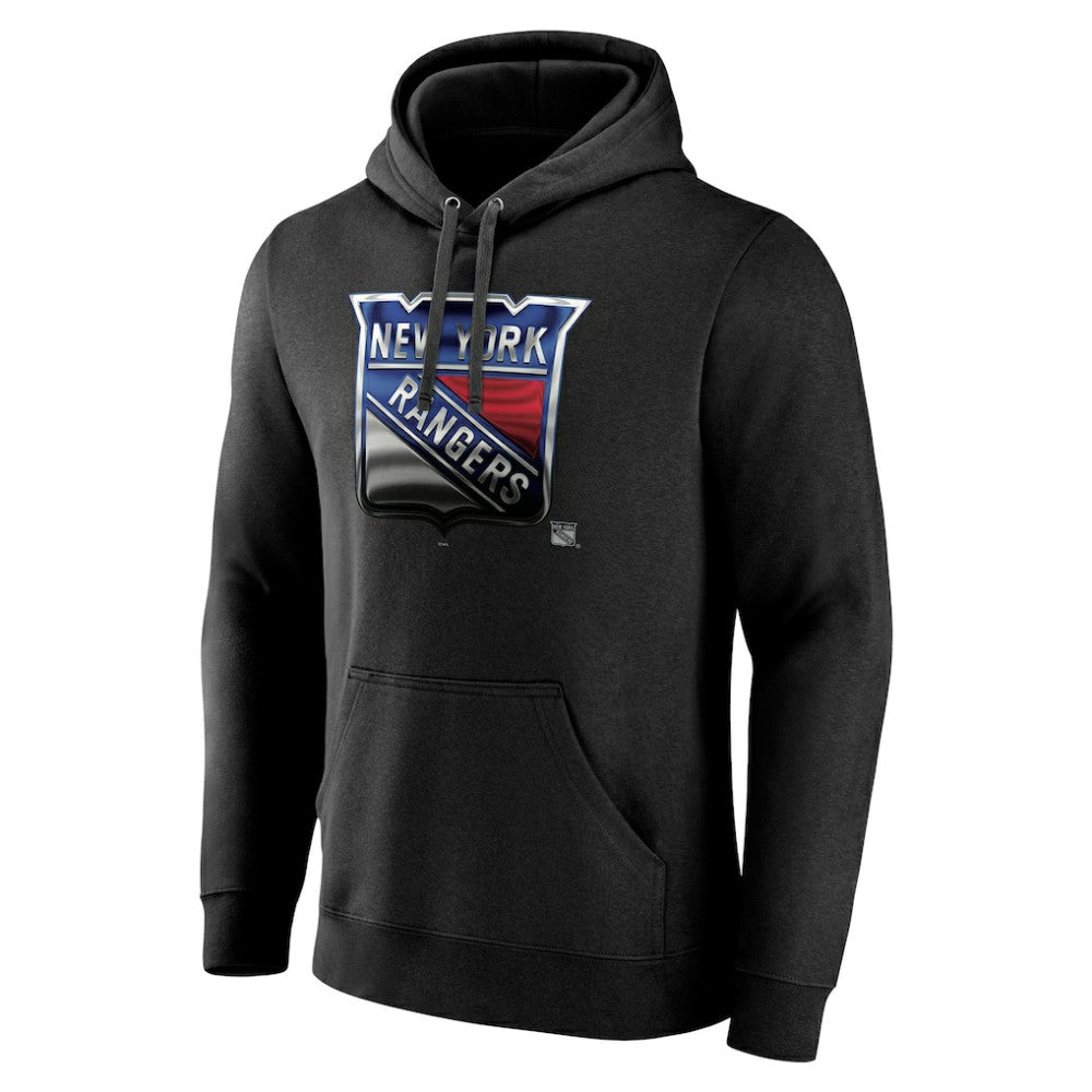 NHL New York Rangers Personalized Midnight Mascot Logo Pullover Hoodie