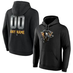 NHL Pittsburgh Penguins Personalized Midnight Mascot Logo Pullover Hoodie