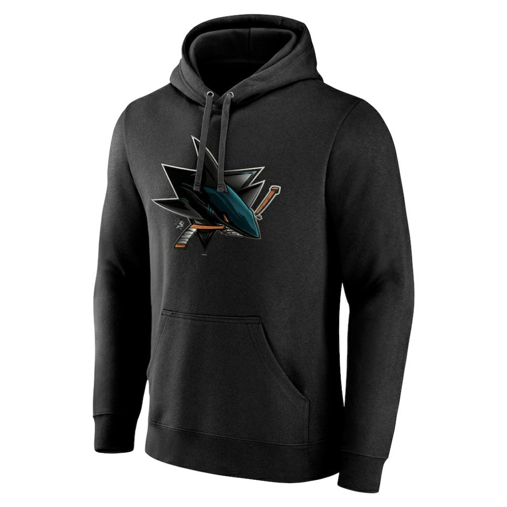 NHL San Jose Sharks Personalized Midnight Mascot Logo Pullover Hoodie