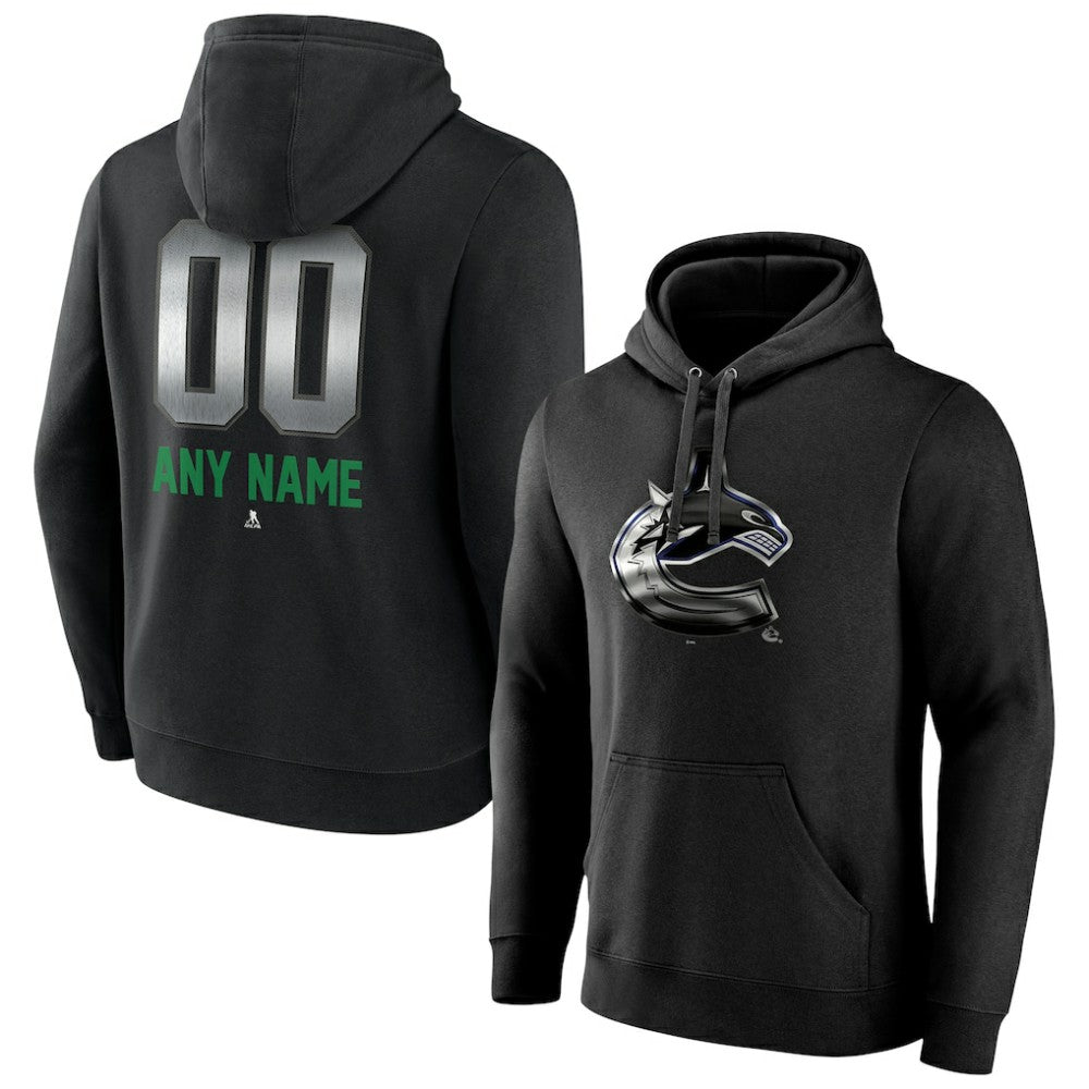 NHL Vancouver Canucks Personalized Midnight Mascot Logo Pullover Hoodie
