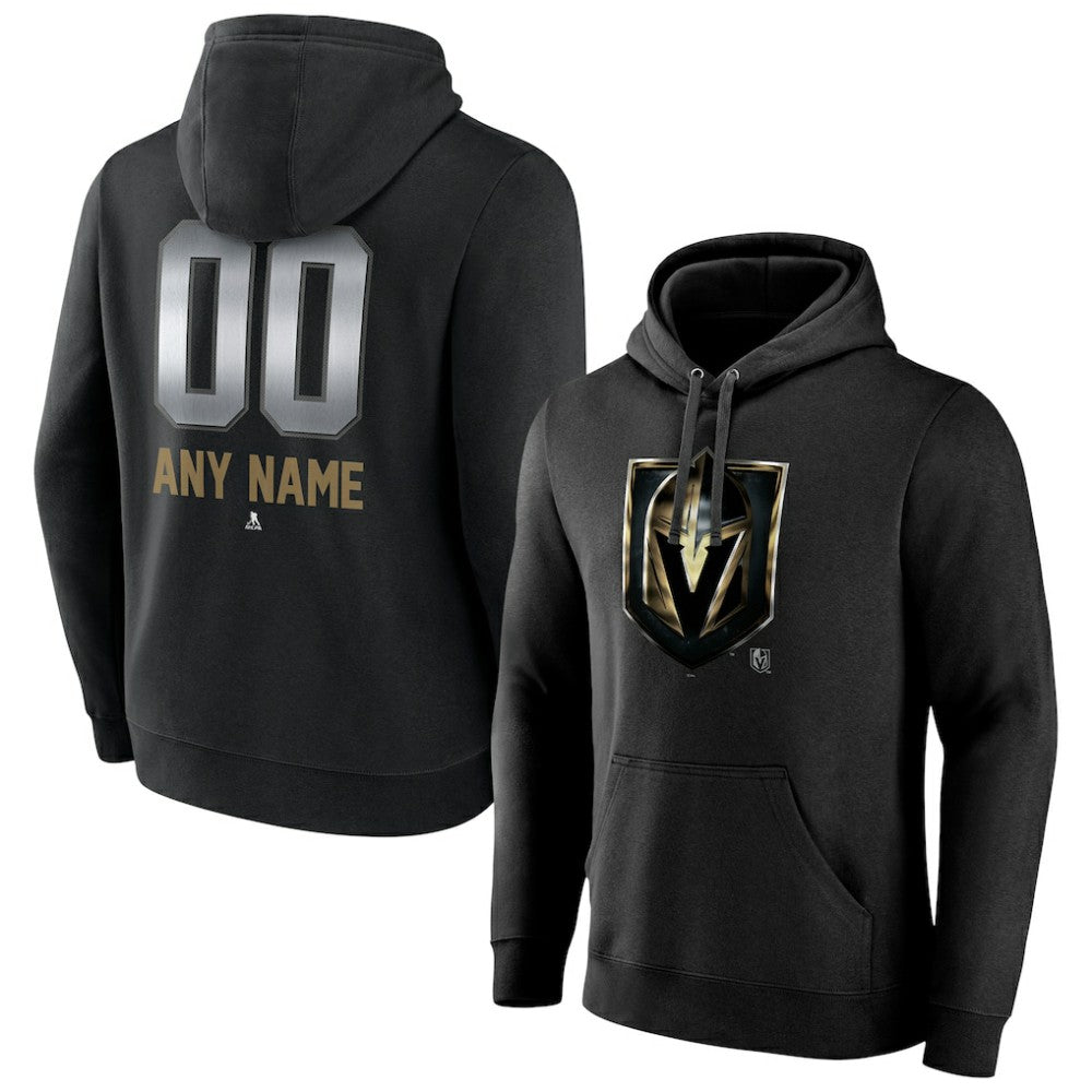 NHL Vegas Golden Knights Personalized Midnight Mascot Logo Pullover Hoodie