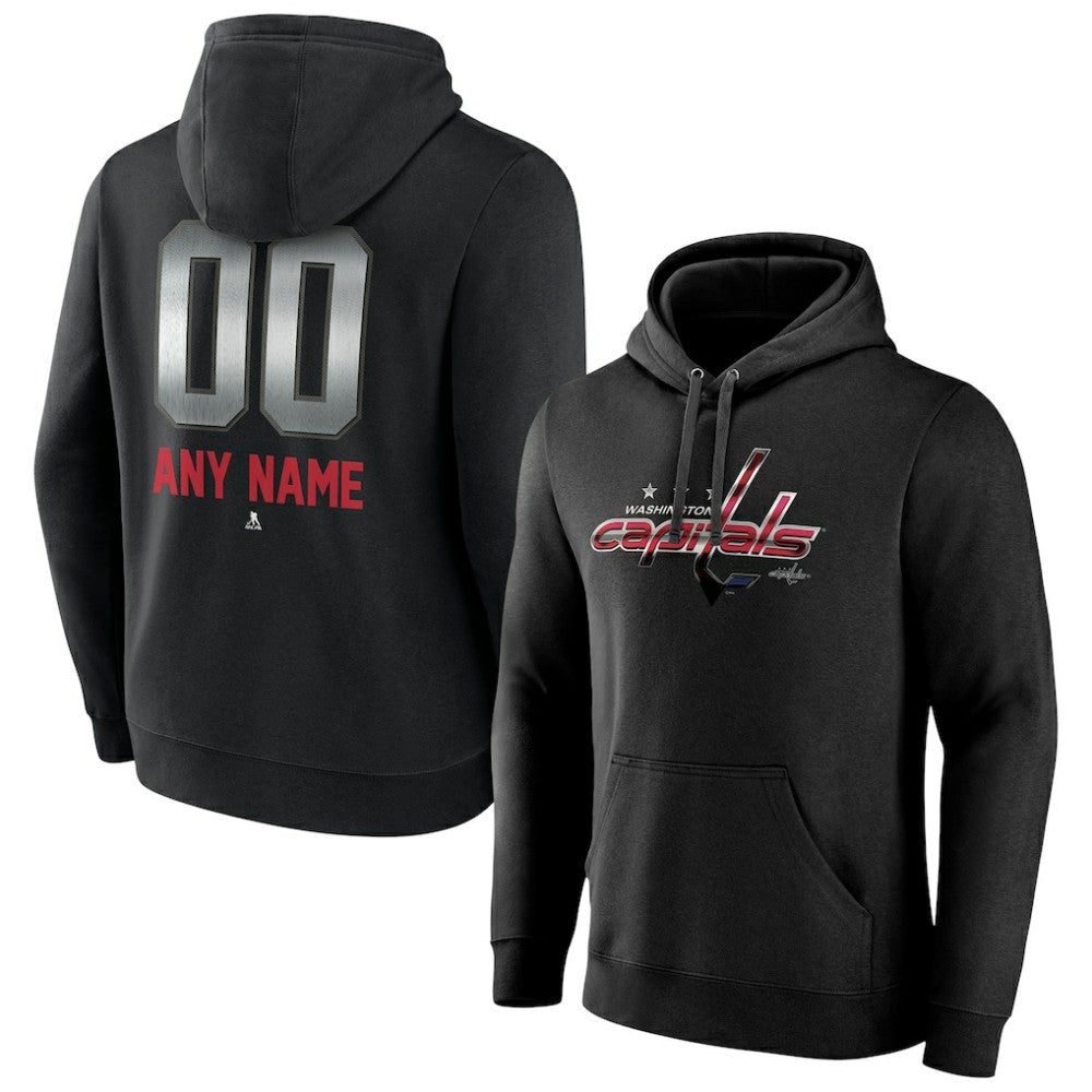 NHL Washington Capitals Personalized Midnight Mascot Logo Pullover Hoodie