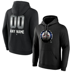 NHL Winnipeg Jets Personalized Midnight Mascot Logo Pullover Hoodie