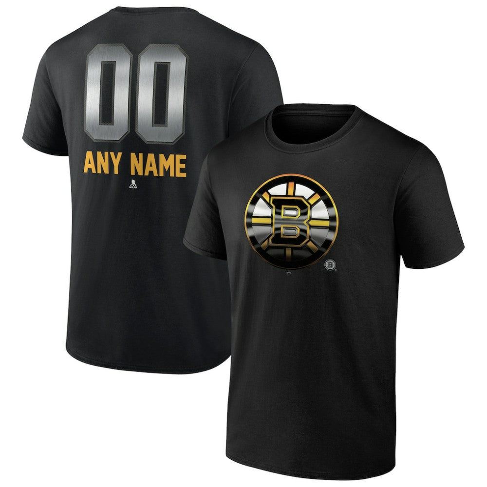 NHL Boston Bruins Personalized Midnight Mascot Logo T-Shirt