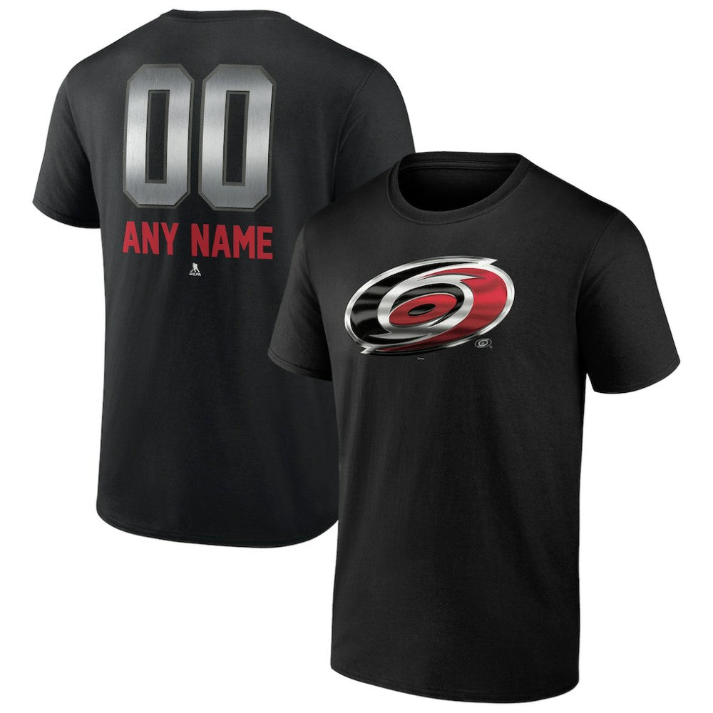 NHL Carolina Hurricanes Personalized Midnight Mascot Logo T-Shirt