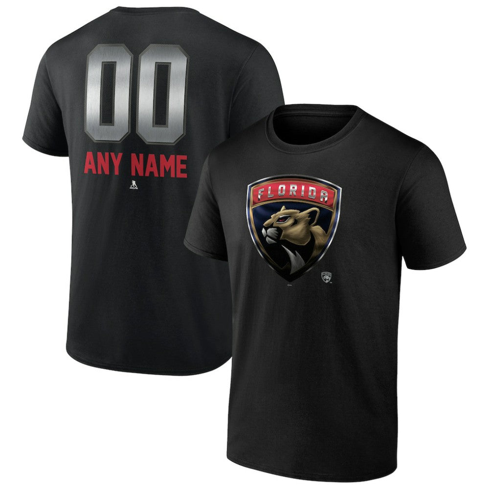NHL Florida Panthers Personalized Midnight Mascot Logo T-Shirt