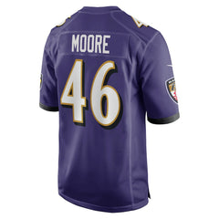 Nick Moore  Game Jersey - Baltimore Ravens Jerseys