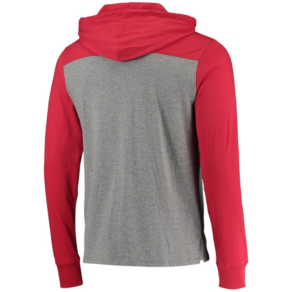 Heathered Gray/Red Washington Nationals '47 Franklin Wooster Pullover Hoodie