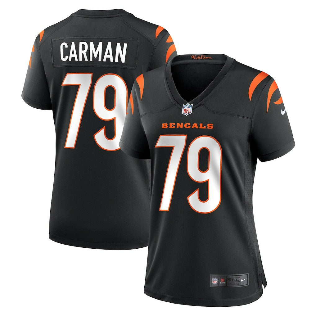 Jackson Carman  Women's Game Jersey - Cincinnati Bengals Jerseys