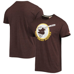 Brown San Diego Padres Homage Hand-Drawn Logo Tri-Blend T-Shirt