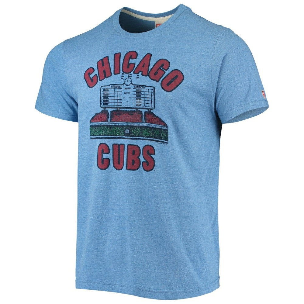 Heathered Royal Chicago Cubs Homage Hyper Local Tri-Blend T-Shirt