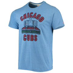 Heathered Royal Chicago Cubs Homage Hyper Local Tri-Blend T-Shirt