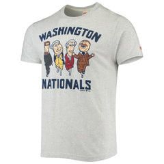 Heathered Gray Washington Nationals Homage Hyper Local Tri-Blend T-Shirt