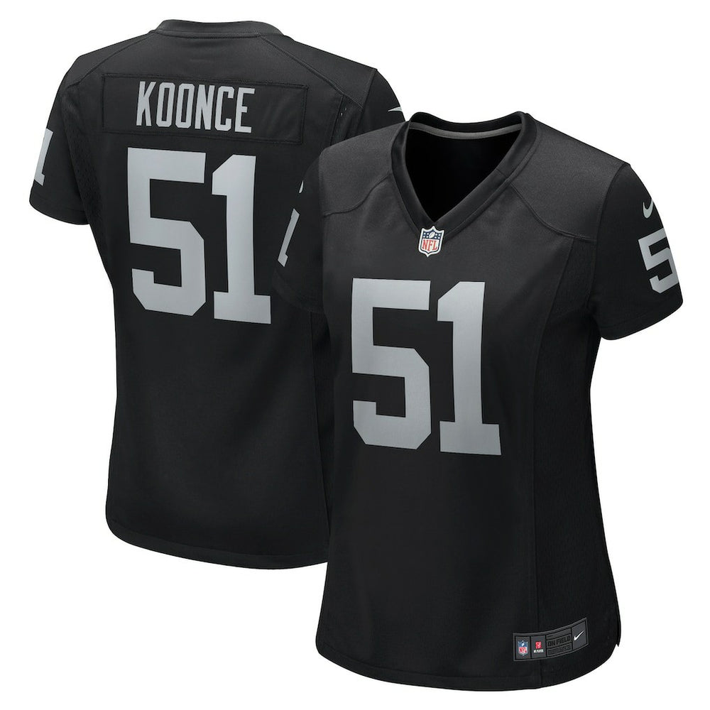 Malcolm Koonce  Women's Game Jersey - Las Vegas Raiders Jerseys
