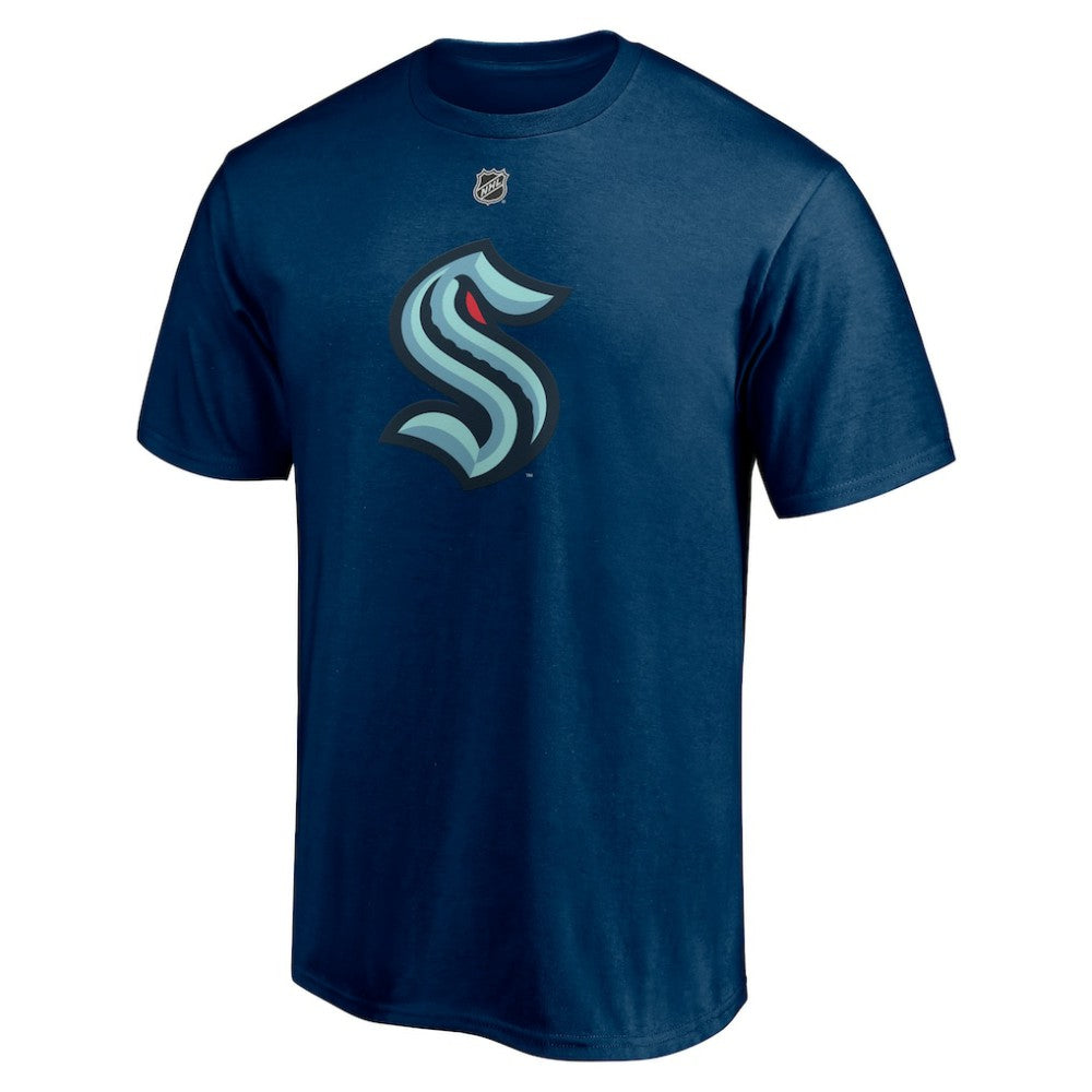 NHL Philipp Grubauer Seattle Kraken Fanatics Authentic Stack Name & Number T-Shirt