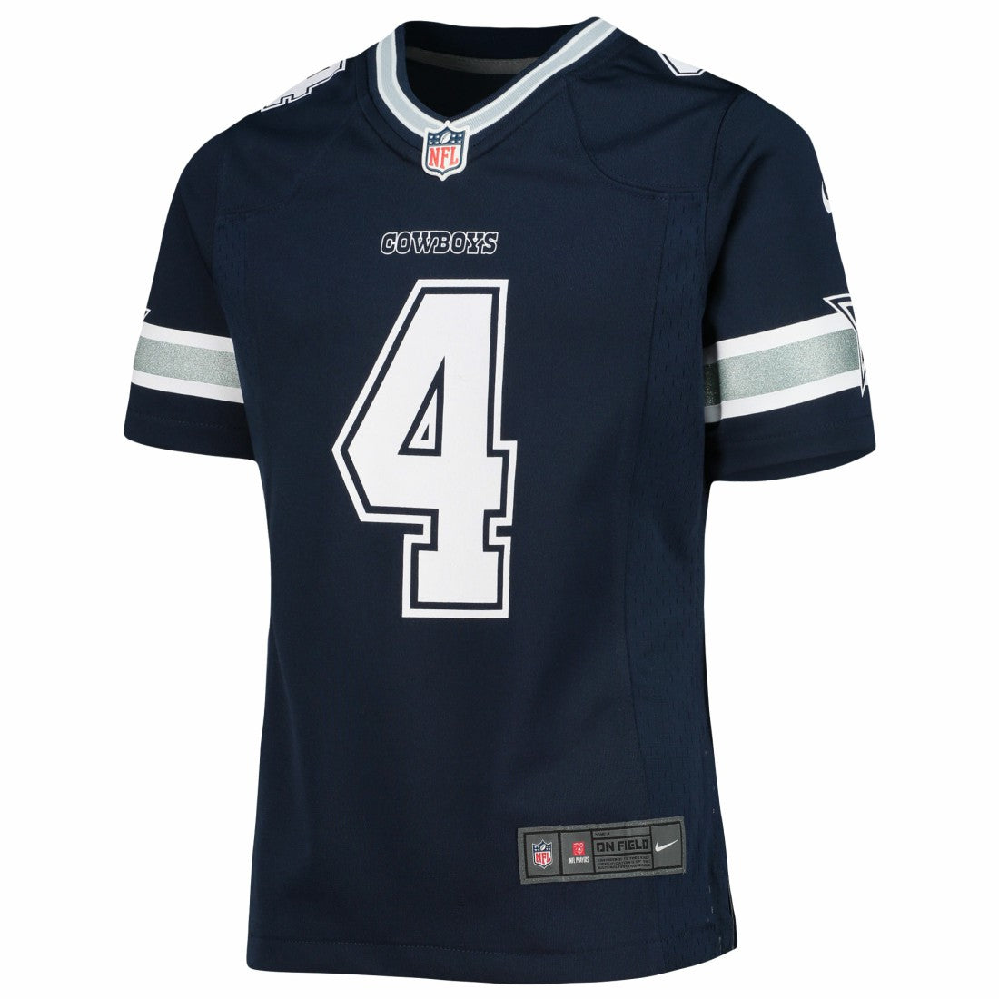 Dak Prescott  Girls Youth Team Game Jersey - Dallas Cowboys Jerseys