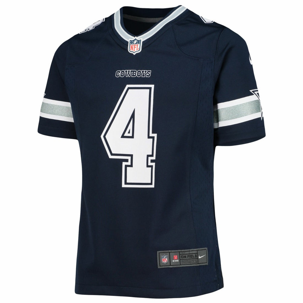 Dak Prescott  Girls Youth Team Game Jersey - Dallas Cowboys Jerseys