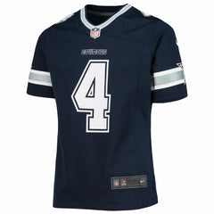 Dak Prescott  Girls Youth Team Game Jersey - Dallas Cowboys Jerseys