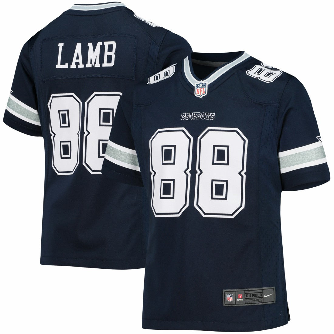 CeeDee Lamb  Girls Youth Game Jersey - Dallas Cowboys Jerseys