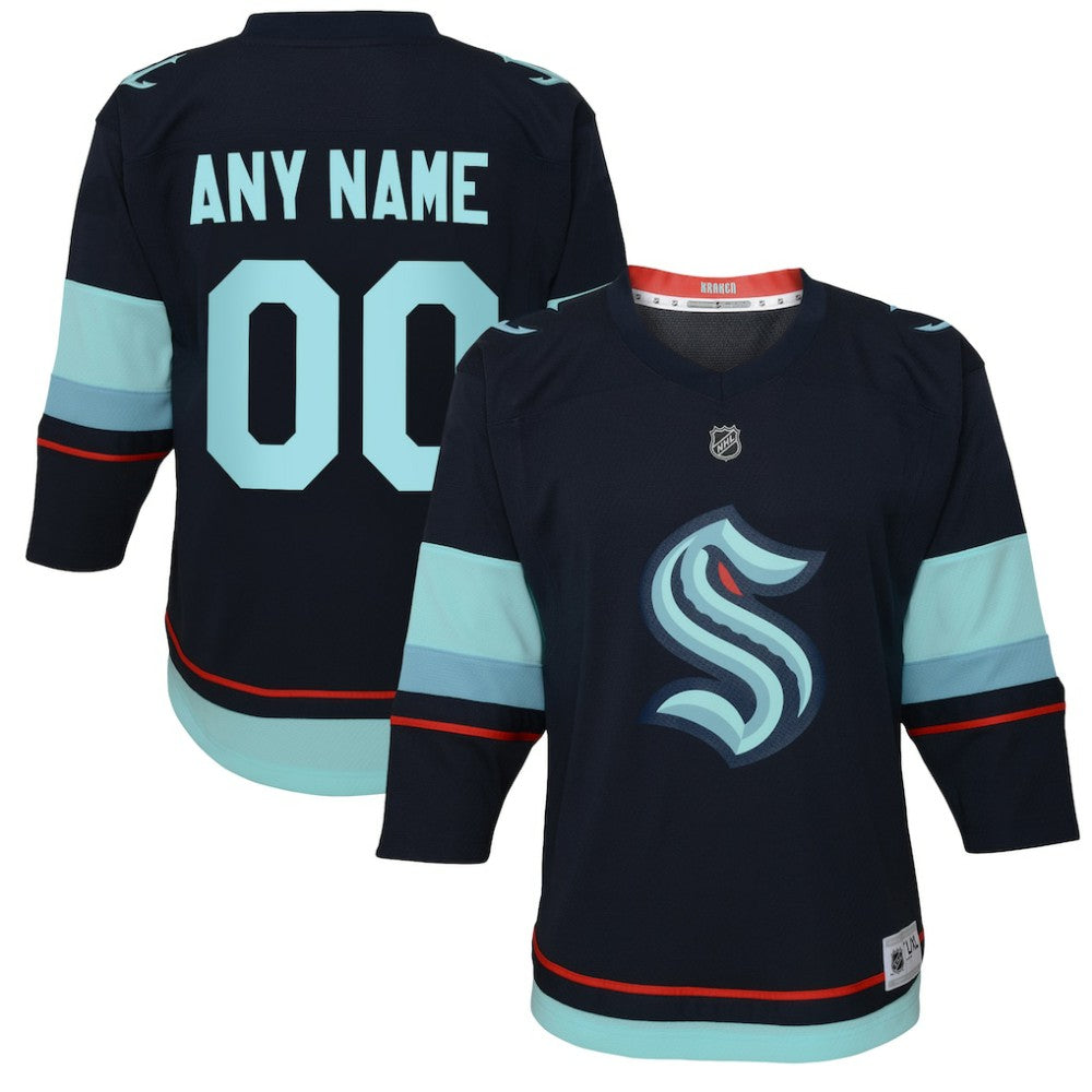 NHL Seattle Kraken Youth Home Replica Custom Jersey