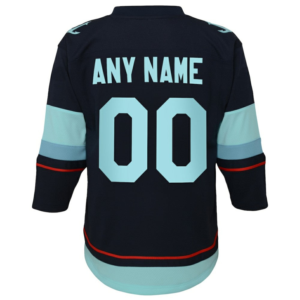 NHL Seattle Kraken Youth Home Replica Custom Jersey