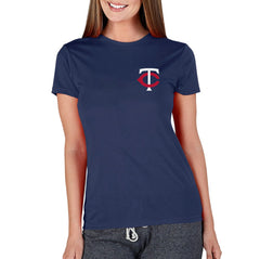 Navy Minnesota Twins Concepts Sport Women's Marathon Knit Top