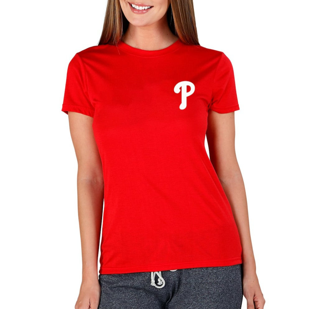 Red Philadelphia Phillies Concepts Sport Women's Marathon Knit Top